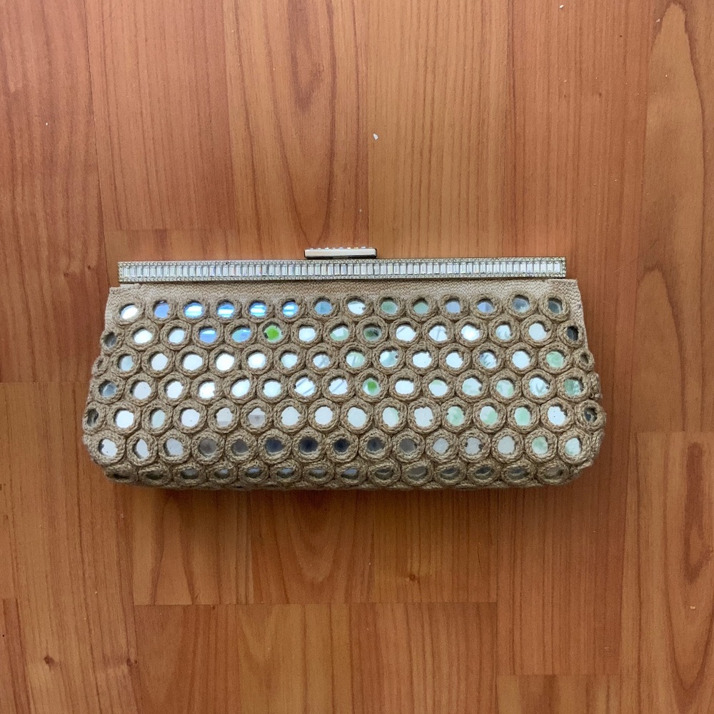 ❤️VALENTINO, MIRRORED EVENING CLUTCH